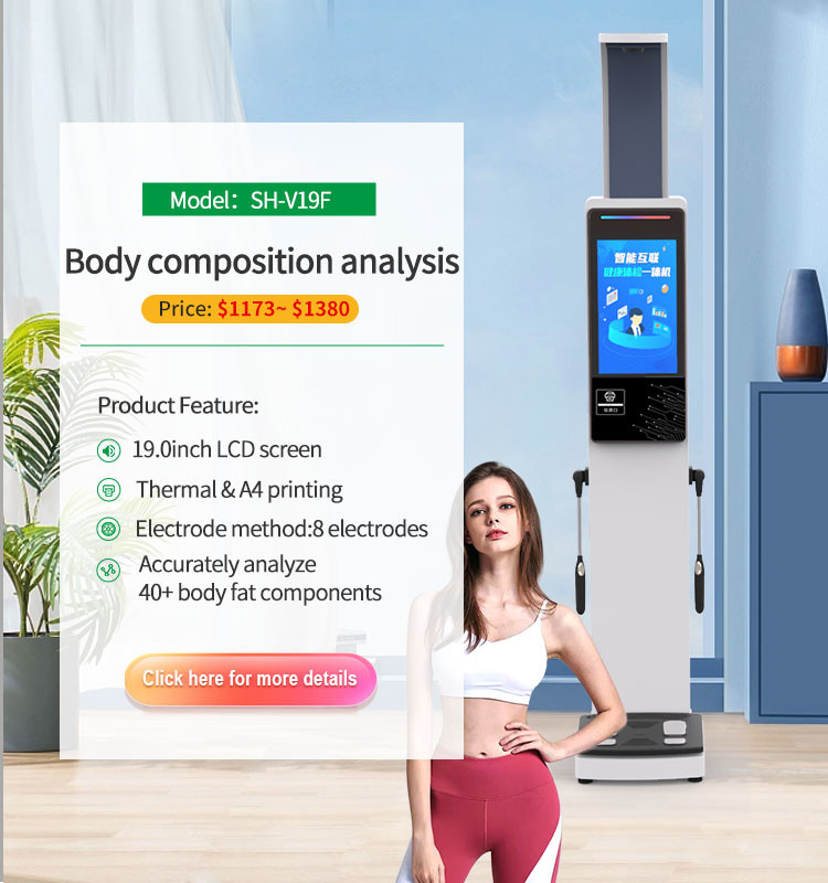 SH-V19F Height Weight Body Fat Measuring Scale Body Composition Analysis Machine