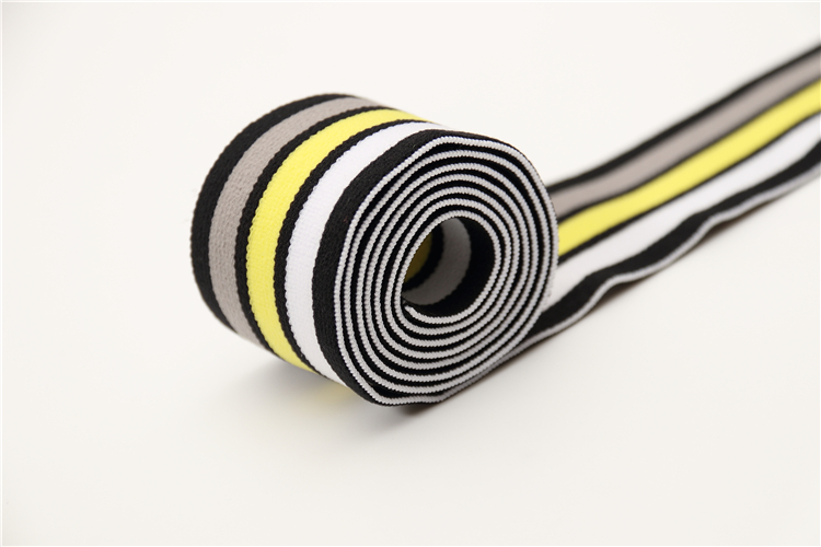 Custom Logo Polyester Shandong Factoryshoes Home Textile Jacquard Woven Elastic Band
