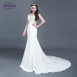 Sweetheart satin handmade embroidery beaded dresses color elegant wedding bride