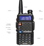 5W Powerful Walkie Talkie Two Way Radio Baofeng F8+ UHF VHF Dual Band
