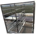 316 304 Stainless Steel Metal Baking Tray Rack Trolley For Commercial Use
