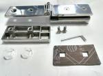 Adjustable Bathroom Hinges For Frameless Shower Doors 304 Stainless Steel High