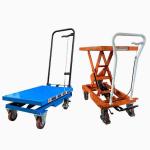 750kg Single Scissor Lift Trolley Portable Mini Smart Max Height 1000mm