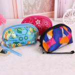 Medium Makeup Bag / Custom Cosmetic Bags With Zipper Flower Animal Printing