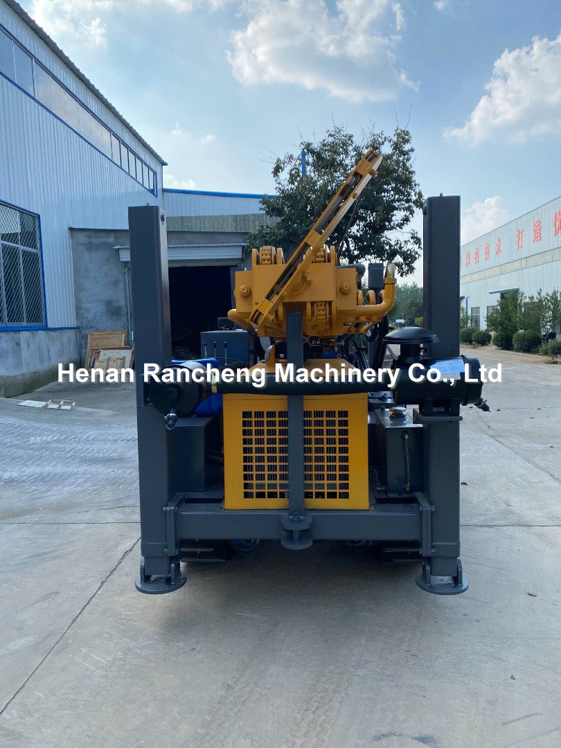 200m Crawler Mounted Pneumatic Water Well Drilling Machine 58KW Diesel Engine