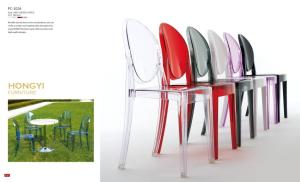 Quality clear Victoria Ghost chair armless chair wholesale