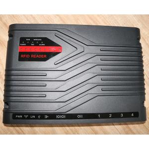 China 4 Ports Black Color Tablet Fixed Rfid Reader Super Long Detection Distance on sale