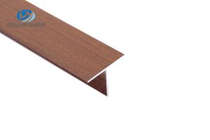 Quality 6063 T Slot Extruded Aluminum , 6063 aluminium profile t shape powder coating wood grain wholesale