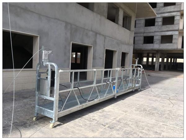 Indonesia aluminium 6 meters ZLP630 temporary suspended cradle for building