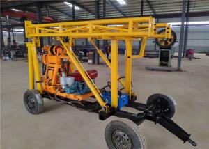 Quality 100m Trailer Mounted Full Hydraulic DTH Water Drilling Machines For Sale wholesale