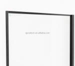 Elegant Single French Shower Door 6-12mm Thickness Fine Polished Edge Tempered