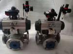 Pneumatic ball valves actuator pneumatically operated ball valve
