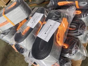 Quality 6&quot; Wll 33000 Lbs Heavy Duty Tow Straps 2 Ply Polyester Material High Tenacity wholesale