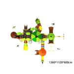 Commercial Kids Plastic Tube Slide Outdoor Playground Amusement Swing Set