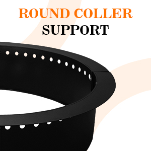 Fire Pit Insert for DIY Campfire Ring Heavy Duty Solid Steel Construction for Outdoor