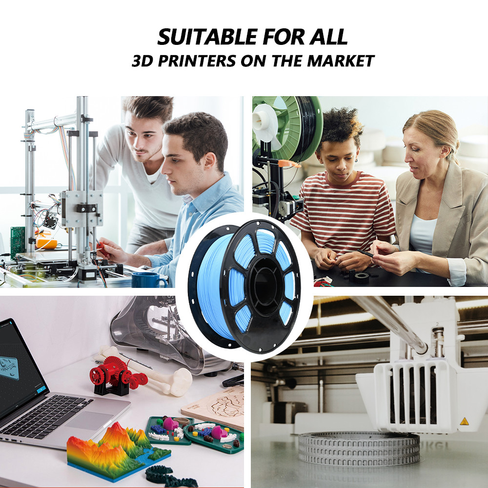 Matte Blue PLA+ Filament 1.75mm For 3D Printer Strong Toughness 1kg 3d Printing filament