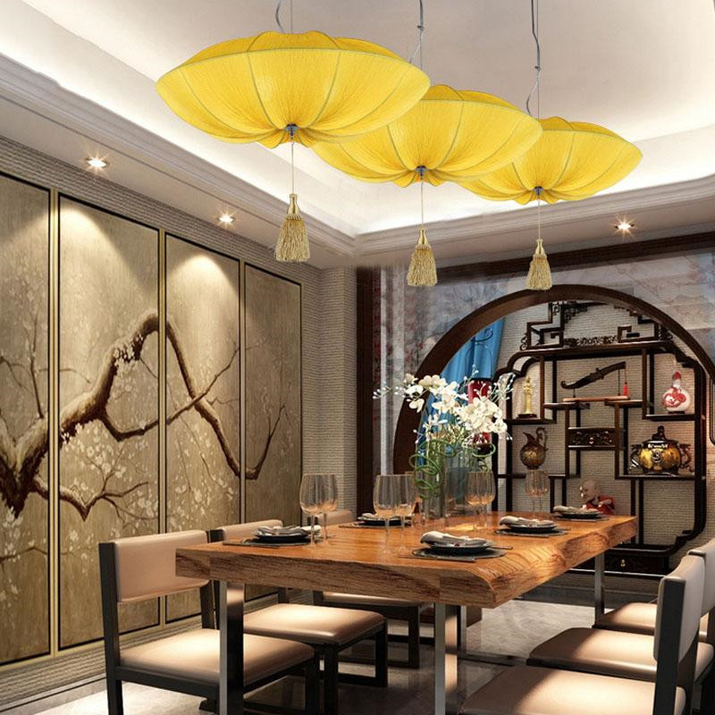 Chinese style lamps new classical lantern ocean light fabric pendant light(WH-WP-32）