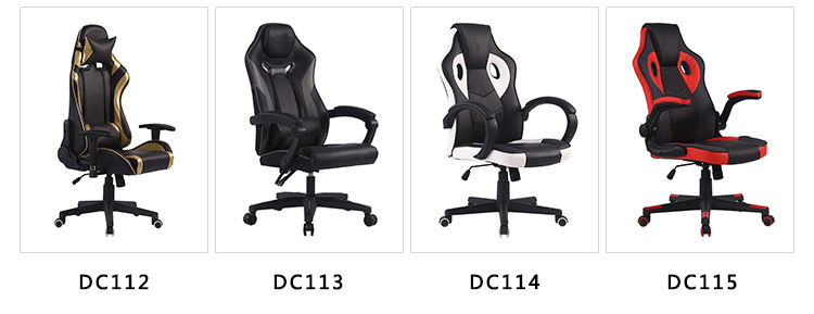 Seat Height 54cm Adjustable Armrest Racing LED Light RGB Gaming Chair with Custom Logo