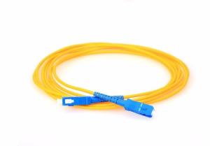 Quality Military FTTH Indoor Fiber Optic Patch Cord Cable With SC UPC Male Connector wholesale