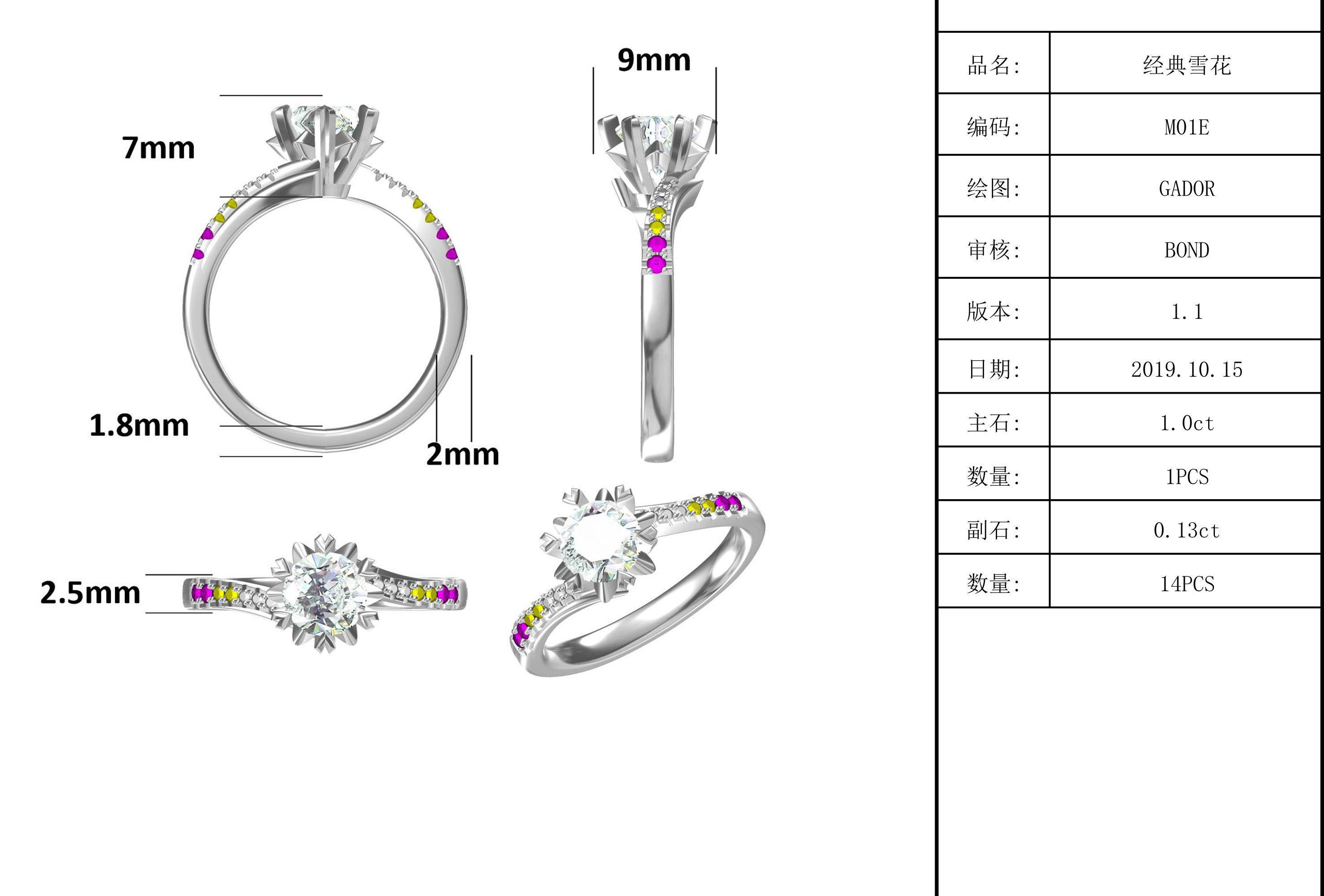 925 Sterling Silver Jewelry Diamond Moissanite Engagement Rings Round Shaped Dainty Band Ring