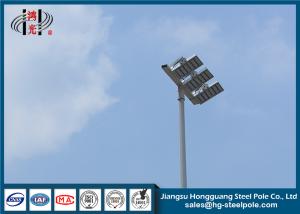 Quality Professional Conical LED High Mast Light Pole with 3 LED Lights 20m wholesale