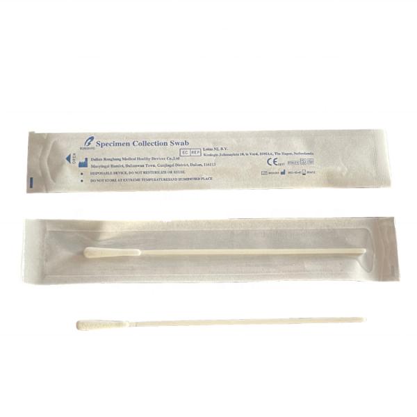 Disposable Oral Flocked Specimen Collection Swabs Nylon Flocked With Flocking
