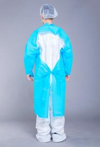 Quality 25g Level 3 Thumb Loop Wrist Hospital Medical Plastic Gown wholesale