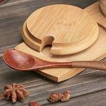 Multifunction Bamboo Wooden Sauce Holder , Restaurant Table Condiment Holders
