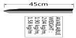 1.86kg Y Steel Fence Post for Australia Market Black Coated