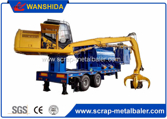 Aluminum Copper Hydraulic Scrap Baler Logger Full Automatic 4 - 6 tons / h Capacity