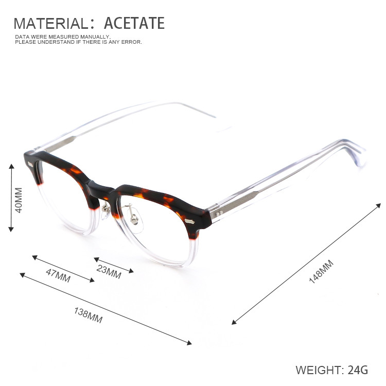 Trendy Design Handmade Acetate Optical Glasses Frame MR 98621