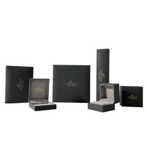 Quality Custom leatherette paper jewelry packaging box wholesale