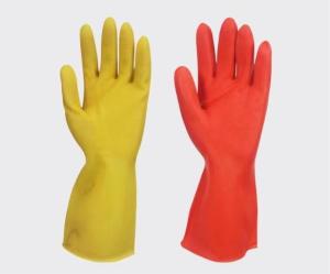 Quality Solvent Resistance Latex Household Glove Waterproof Flocked Lining Latex Free Gloves wholesale