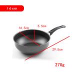 Black Mini Kitchen Sauce Pans Iron Non Stick With Bakelite Handle