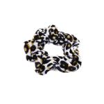 Christmas Flannel Hair Tress Velvet Hair Accessories Set Leopard Hair Tie