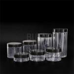 Cream Packaging Plastic Cosmetic Jars With Lid Customized Round 3g