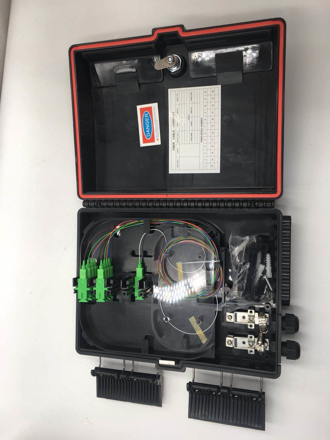 HDX-09B 16 Core Fiber Optic Termination Box 2X16 Core FTTX Fiber Optic Box Splitter Box