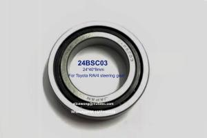 Quality 24BSC03 Toyota RAV4 Steering Gear Bearings Vehicle Bearings C3 Clearance Steel Cage Ball Bearings 24x40x8mm wholesale