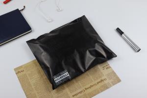 Quality Custom Printed Biodegradable Self Sealing Courier Bags In Black wholesale