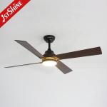 Smart remote control 52 inches 6 speeds MDF black ceiling fan with Metal body
