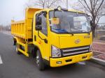 FAW 4x2 Dump Truck Tipper Red Color Light Duty High Strength Frame