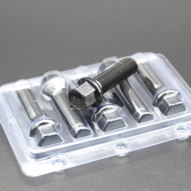 Grade 12.9 R14 Extended Lug Bolt Shank 42mm For Audi & Mercedes Dual Coating Black Finish