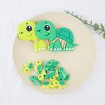 Small Silicone Animal Beads , Silicone Beads Baby Teether For Necklace Chains