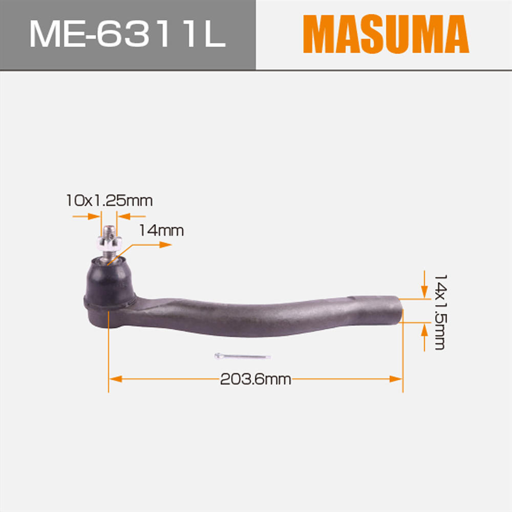 SE-6311L Left Position MASUMA Automatic Tie Rod End for HONDA ACCORD 53560-SDA-A01