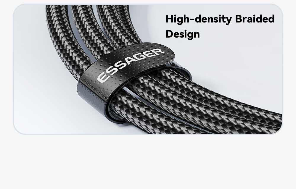 ESSAGER ES-X66 2 in 1 Cable USB C to Type C Lighting Data Charging Cable