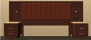 Quality 5-star hotel furniture headboard HD-0002 wholesale