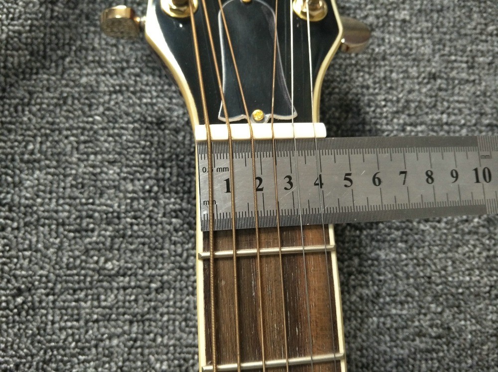 Factory Custom G200 Acoustic Guitar 43 inches Sunburst Sitika Solid Spruce Maple Acoustic Guitar Back / Side Tiger Strip