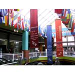 Outdoor Customized Trade Show Ceiling Banners Promote And Publicize Enterprises