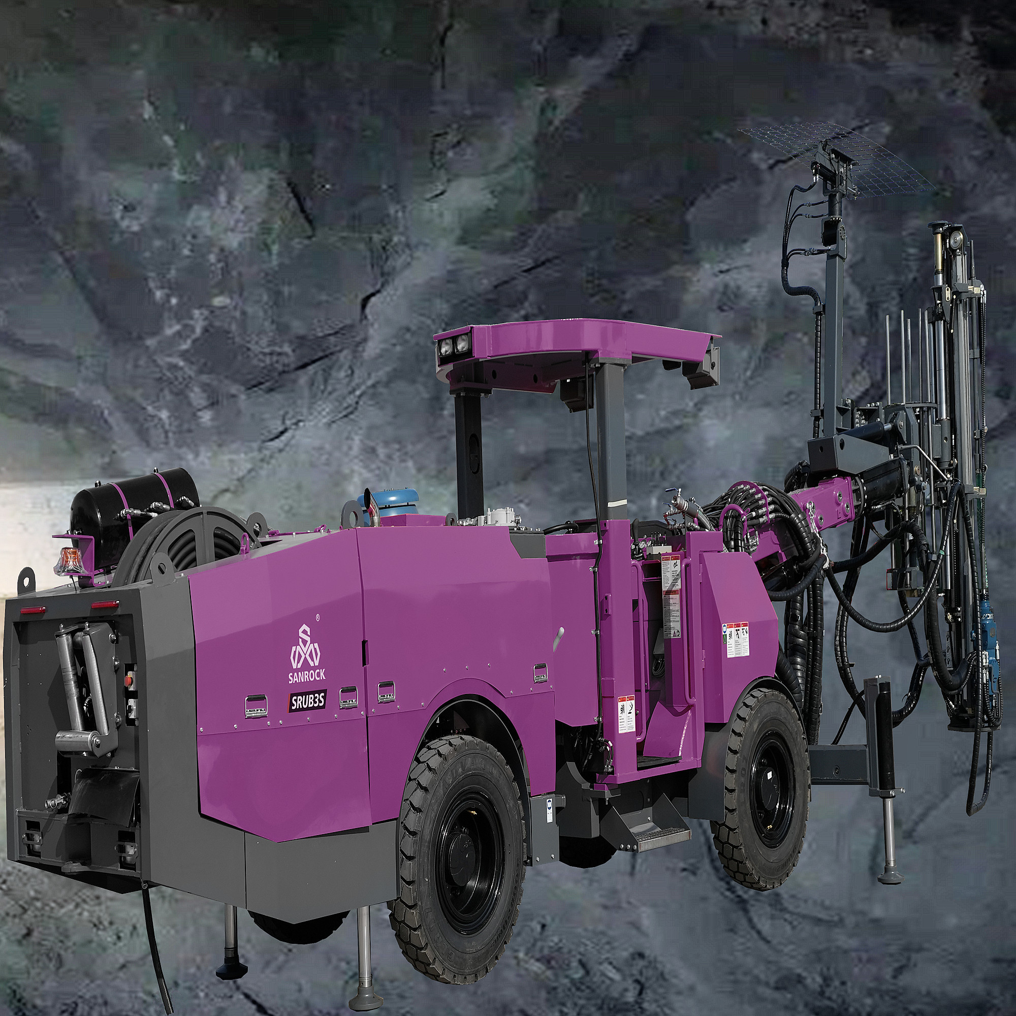 Jumbo Underground Drilling Rig Mining Tunneling Borehole Hydraulic Drilling Rig Machine