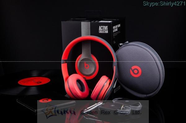 Beats By. Dr. Dre Solo 2 Active Collection RED WIRELESS Headphones Made in China